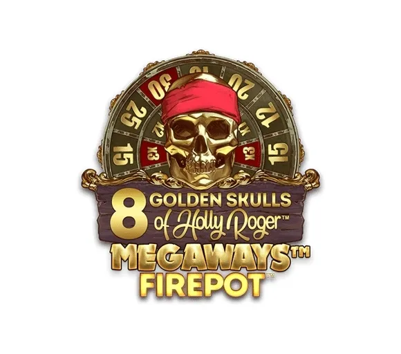 8 golden skulls of Holly Roger Megaways™