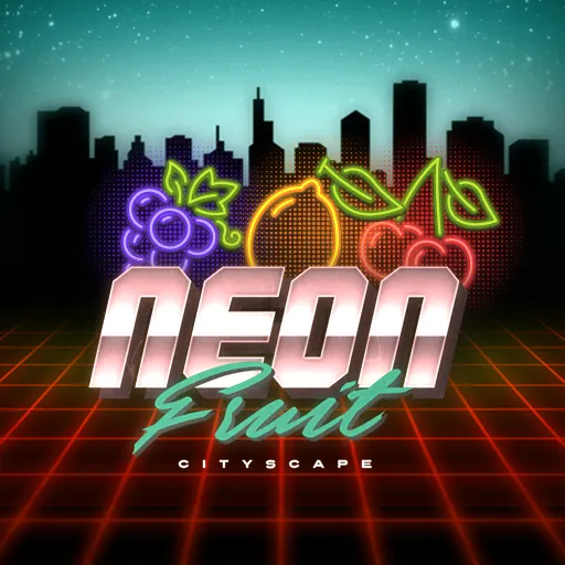 Neon fruit: cityscape
