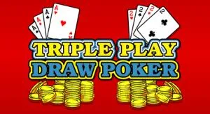 Triple play draw poker