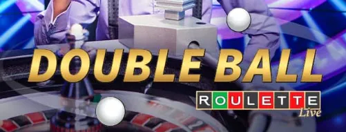 Live double ball roulette