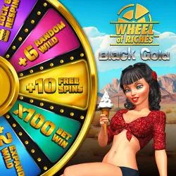 Black Gold Wheel Of Riches