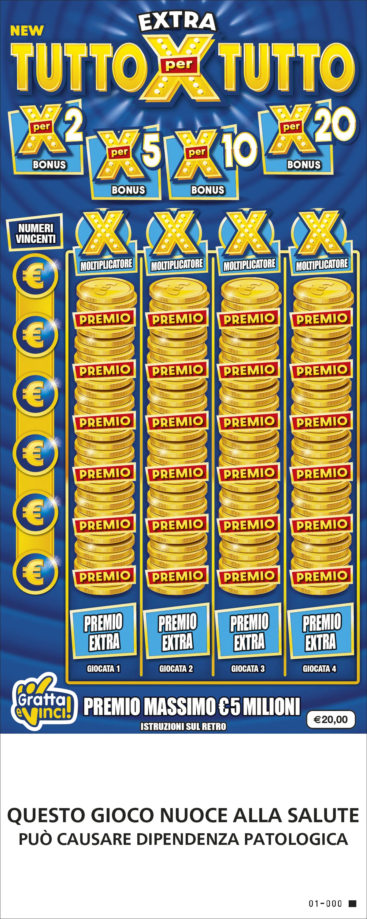 New Extra TUTTO PER TUTTO (gratta e vinci)