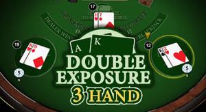 Blackjack double exposure 3 hand