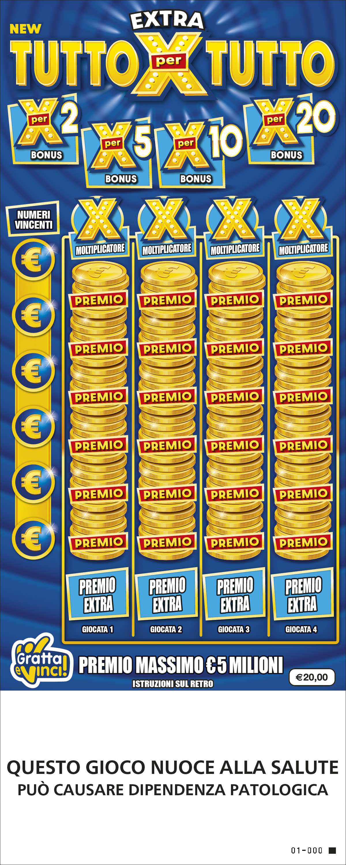 New Extra TUTTO PER TUTTO (gratta e vinci)